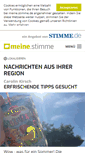 Mobile Screenshot of meine.stimme.de